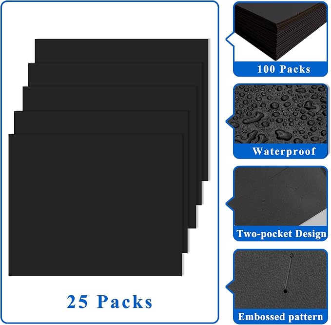 Zzrywuty File folders with Pockets, 50 Pack Paper Folders with Card Slot - Image 5