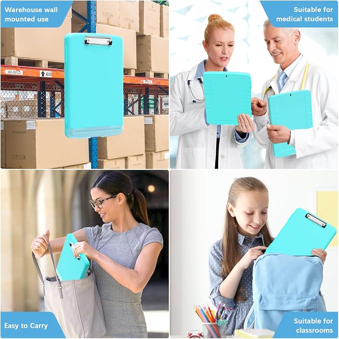 Hongri Clipboard with Storage with Pen Holder, Folder Nursing Clip Board 8.5 x - Image 7