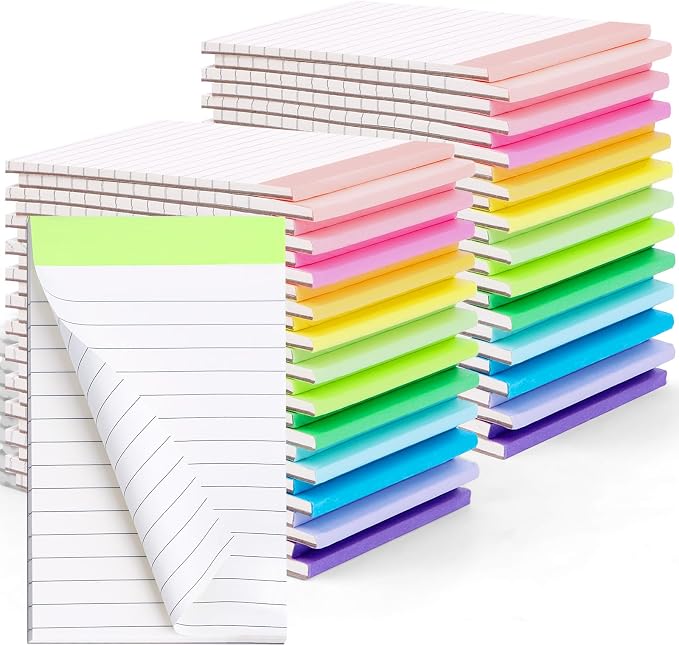 Oleitodh 48 Pack Note Pads 3x5, Rainbow Notepad Mini Memo Pad, 80GSM Lined - Image 7