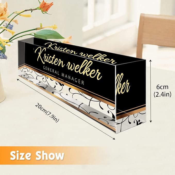 Desk Name Plate Personalized, Custom Name Plates - Image 6