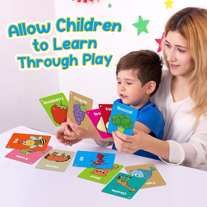 Torlam Toddler Flash Cards Baby Cognitive Flashcards - Image 5