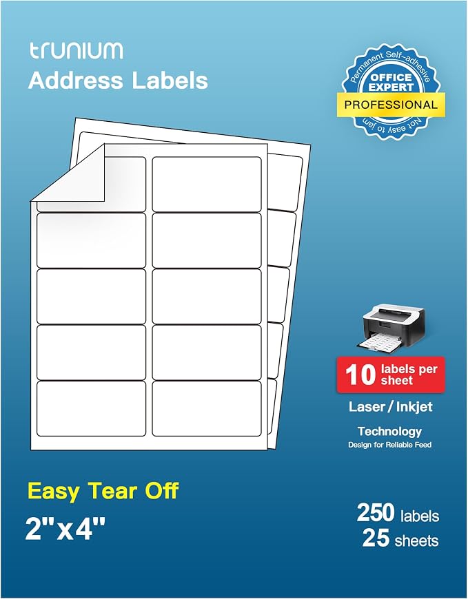 Shipping Address Labels, Mailing Labels by TRUNIUM