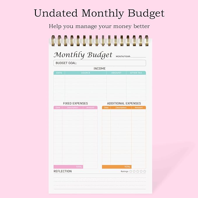 Monthly Budget Planner Notepad - Image 7