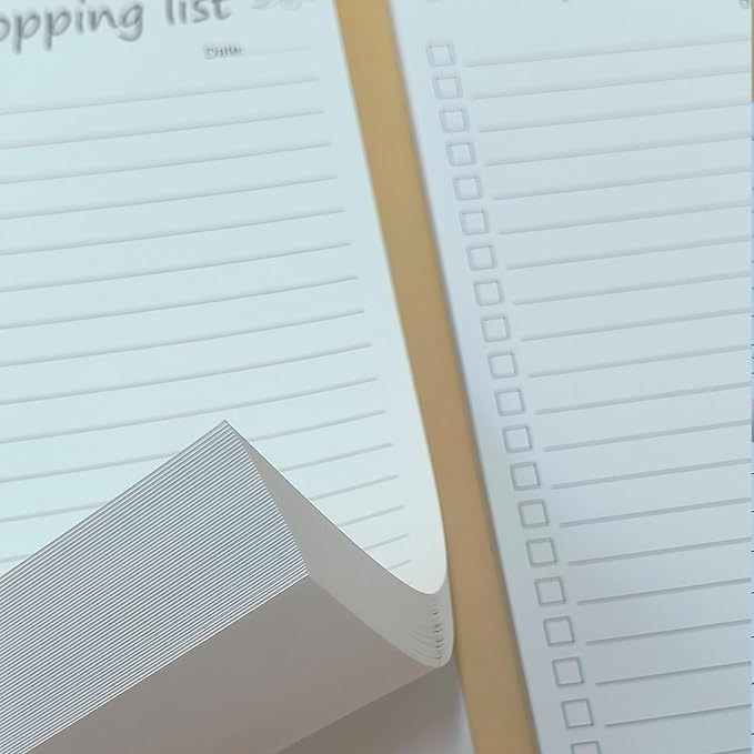 Shopping List Notepad, Grocery List Task Planner Writing Pad, 2 Pack 3.7x8.5 - Image 5