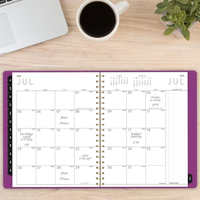 AT-A-GLANCE Planner 2025-2026 Academic, Weekly & Monthly, Half-Hourly - Image 3