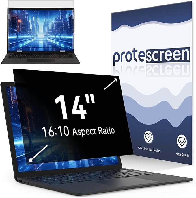 Laptop Privacy Screen 14 Inch Compatible by Protescreen