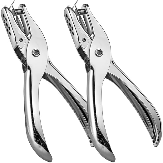Decymis 2 Pieces Small Single Hole Punch, 1/4 Inch One Hole Paper Punch by Unknown