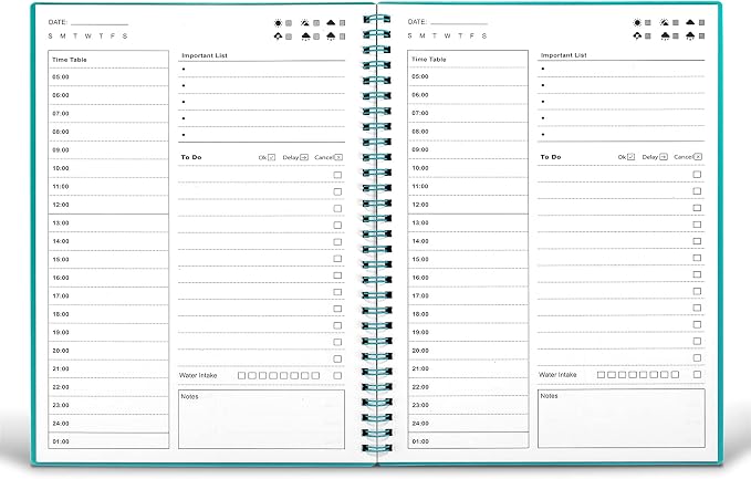 Daily Planner Undated, To Do List Notebook by UtyTreesPlanner