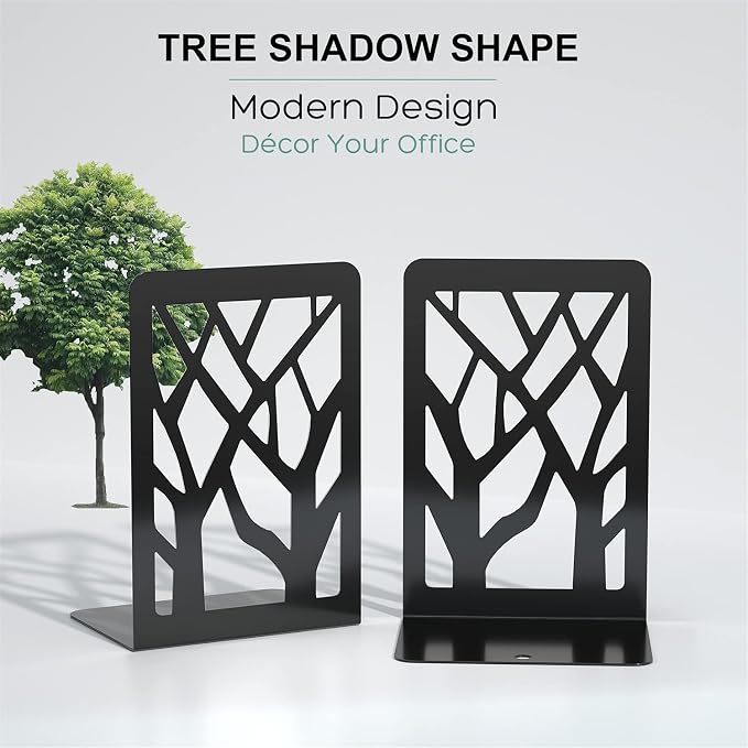 MaxGear Book Ends Tree Design Bookends - Image 6