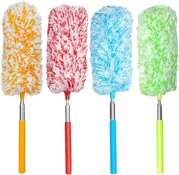 Tonmp 4 Pcs, Hand Microfibre Cleaning Tool Extendables by Tonmp