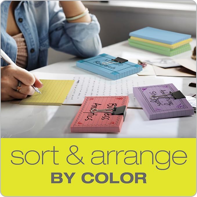 Oxford Ruled Color Index Cards, 100 Per Pack - Image 5