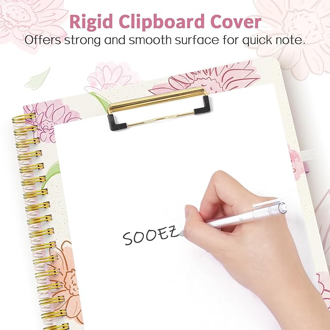 Sooez Clipboard with Refillable Notepad, Clipboard Folder with 10 Storage - Image 4
