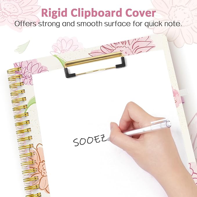 Sooez Clipboard Folio with Refillable Notepad, Folder with 10 Storage Pockets - Image 4