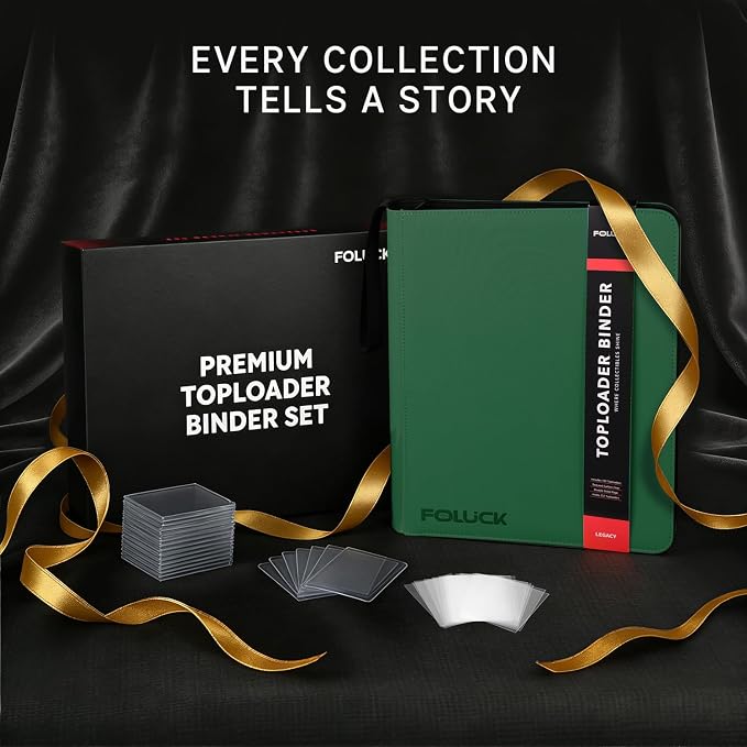 Foluck 9 Pocket Top Loader Binder, Holds 252 Toploaders, Side-Loading Trading - Image 7
