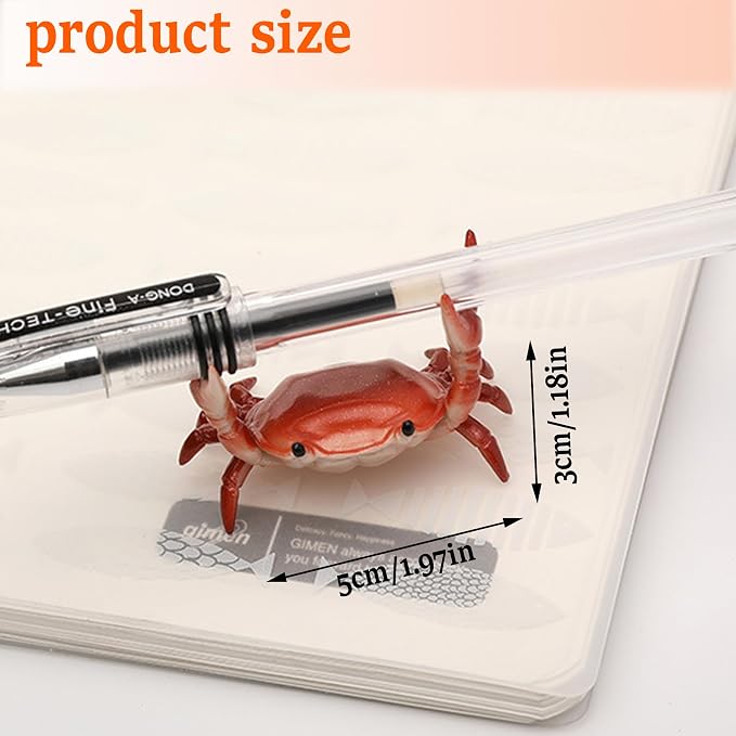 2 Pcs Crab Pen Holder, Creative Weightlifting Desk Crab Pen Holder Stand - Image 7