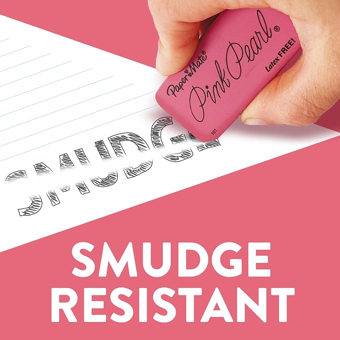 Paper Mate Pink Pearl Erasers - Image 3