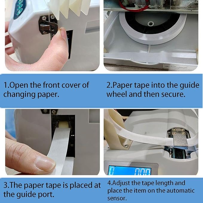 INTBUYING Cash Bundling Machine Fully Automatic Small Banknote Baling Machine Binding Speed 2 Secs Per Time Binding Machine for tie Bills Cards banknotes-DeskLoop Office