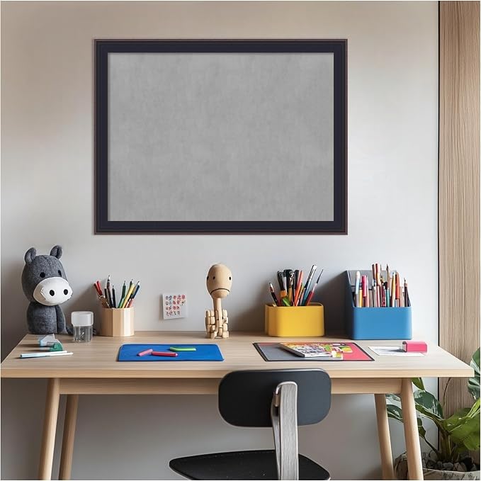 Amanti Art Black Framed Magnetic Board 21x27 Medium Vision Board - Image 6
