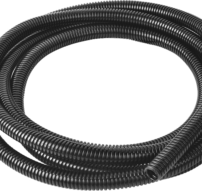 3/8 Inch Wire Loom Split Tubing - 25 ft Cord Protector Electric Wires Covers by ALLWIN