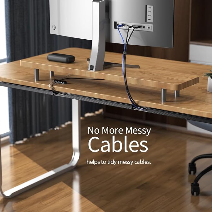 Delamu 6 Pack Safe & Tidy Black Cable Management Solution - Image 4