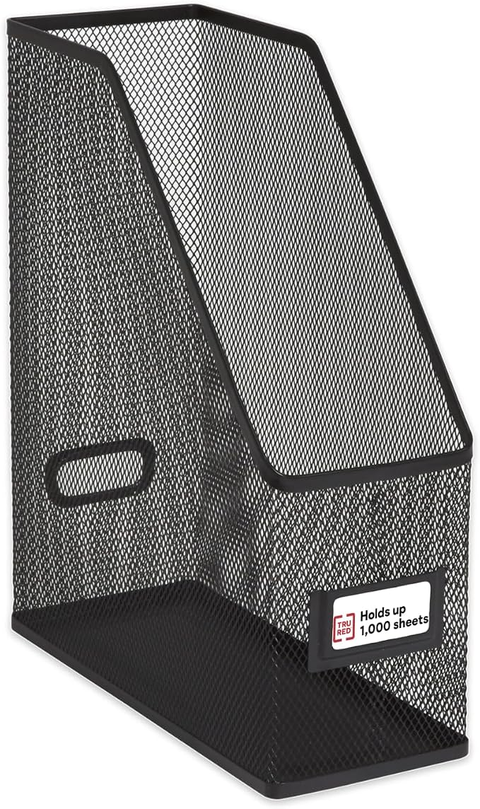 Staples TRU RED Metal Magazine File Organizer, Holds Up to 1000 Sheets by TRURED