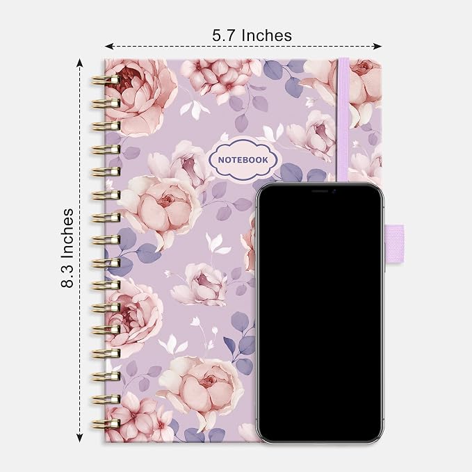 AHGXG Spiral Journal Notebook, 160 Lined Pages, A5 Medium Size, - Image 3