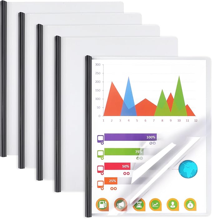 Report Covers with Sliding Bar, Resume Covers Presentation Folders File by COIDEA