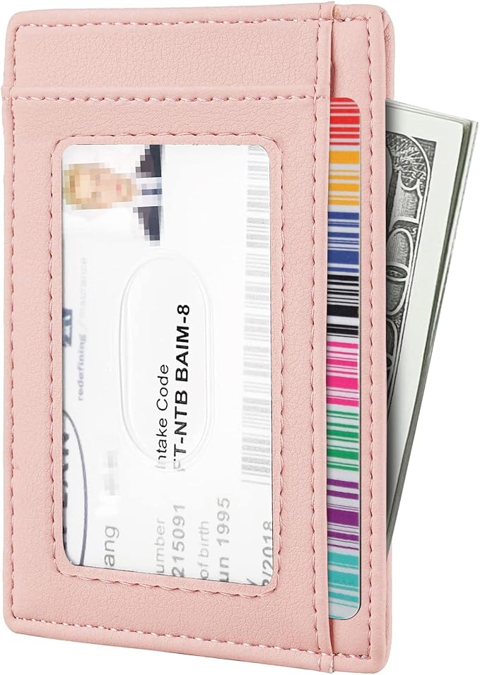 Travelambo Front Pocket Minimalist Leather Slim Wallet RFID Blocking Medium Size - Image 2