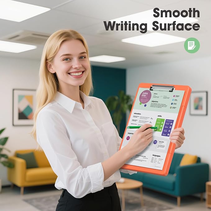 Legal Size Clipboard with Storage, 8.5 x 14 Clip Board, Folio & Side-Opening - Image 5