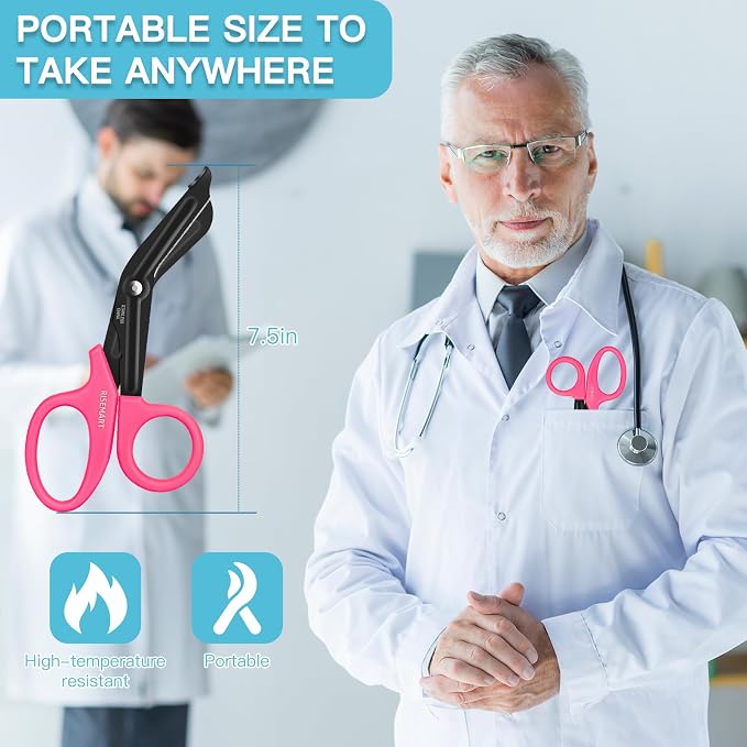 Trauma Shears - RISEMART Medical Scissors Bandage Scissors - Image 5