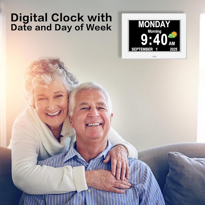 DIWAKREM 7'' Large Display Digital Clock - Image 7