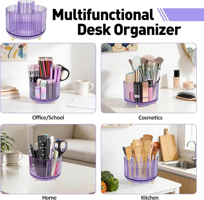 360 Rotating Pen Pencil Holder for Desk, Pen Organizer - Image 7