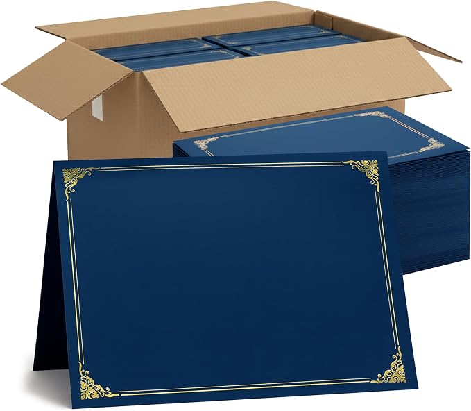 120 Pcs Certificate Holders Bulk, Document Covers by Homelance