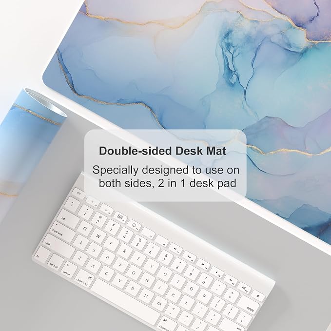 QIYI Large Mouse Pad, PU Leather Desk Mat - Image 3