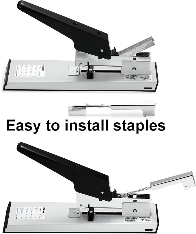 IMLIKE Heavy Duty Stapler with 2000 Staples: 100 Sheets High Capacity Manual - Image 5