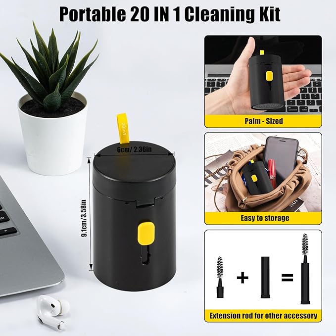 walrfid Laptop Phone Screen Cleaner Kit, Computer Keyboard Brush Cleaning Spray - Image 6