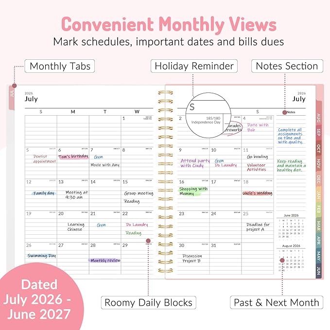 Teacher Planner 2026-2027, Forvencer Academic Planner 2026-2027, Jul 2026 - Image 3