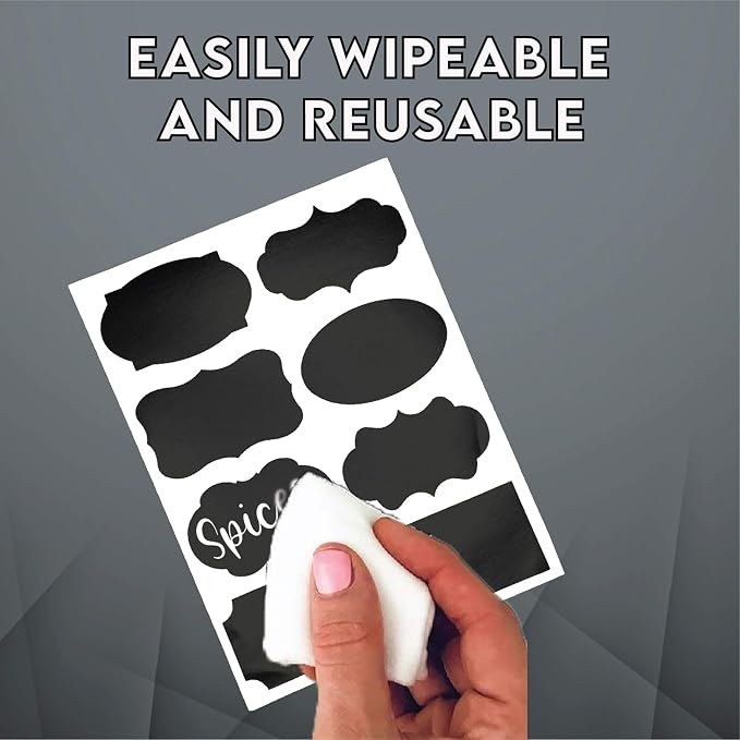 Mantah Chalkboard Label Stickers 96pcs - Image 4