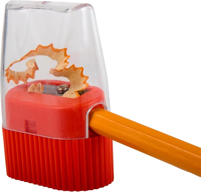 25 Pack Handheld Manual Pencil Sharpeners in Bulk Plastic Pencil Sharpeners - Image 6