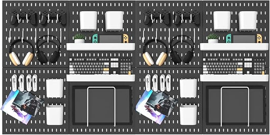 MULSAME Pegboard Combination Kit, 25.2" x 50.4" Wall Mounted Storage Set by MULSAME