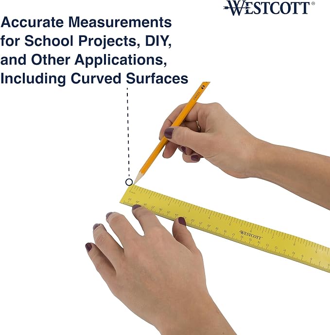 Westcott ‎12 inch Magnetic Flexible Rulers, - Image 5