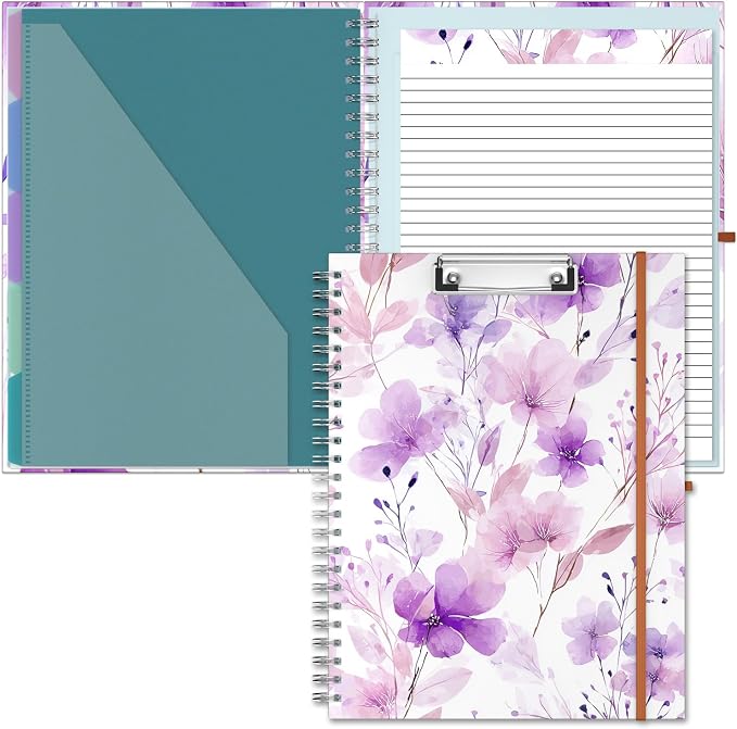 Hongri Clipboard Folio with Refillable Lined Notepad, 8.5 x 11 Folders with by Hongri
