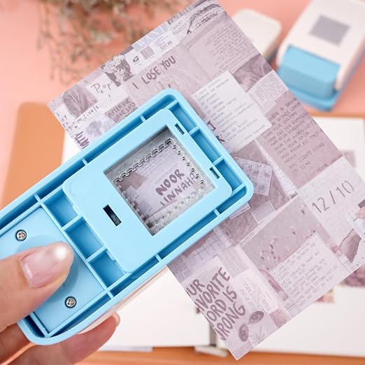 3 Pcs Stamp Punch, 1x0.8inch Medium Stamps Shaped Punch, 1 Inch Square Stamps - Image 5