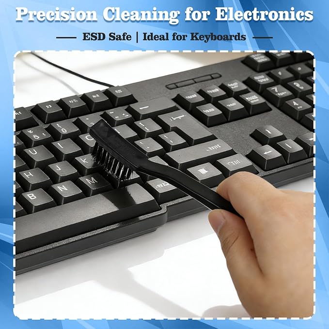 Anti Static Brush Kit, ESD-Safe Nylon Bristles PCB Cleaning Brush, Static - Image 5