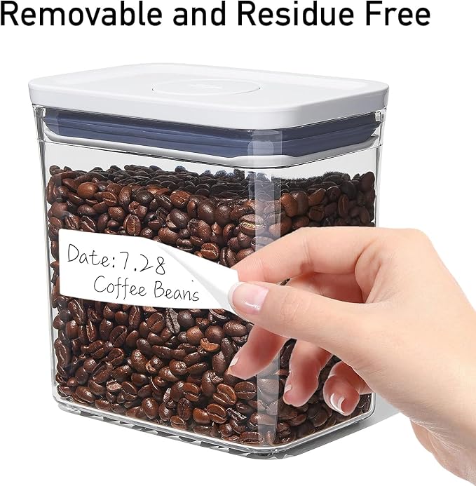 1000 Pcs Blank Removable Freezer Labels Water Oil Resistant - Image 2