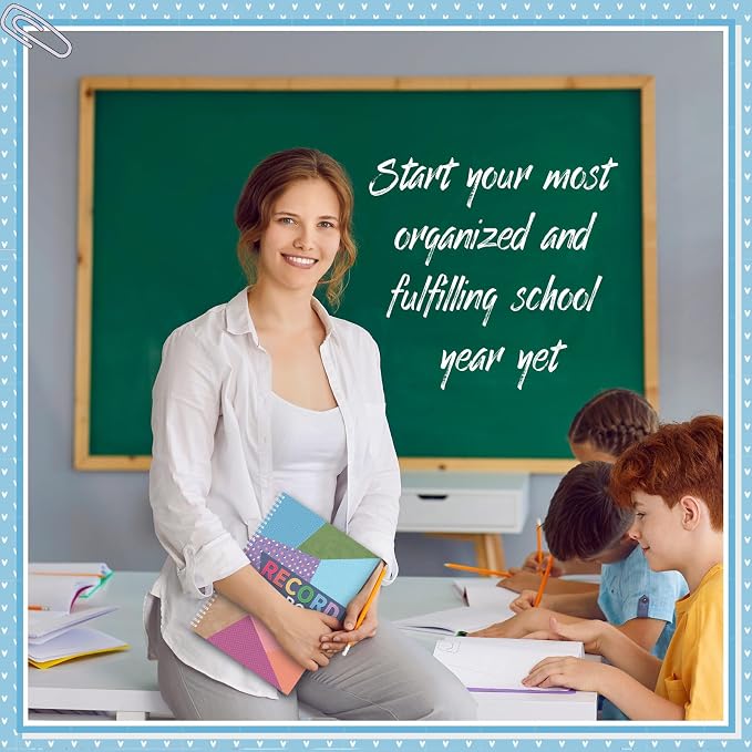Fuyoooo Cool Teacher Record Book Teacher Grade Books 2026-2027 Spiral Bound - Image 7