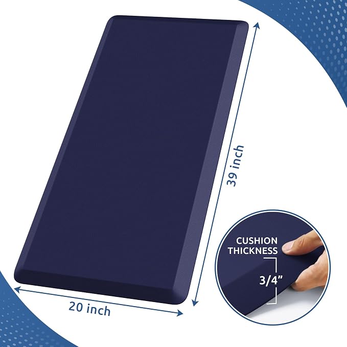 KitchenClouds Kitchen Mat Cushioned Anti Fatigue Rug 20"x39" Water Resistant - Image 2