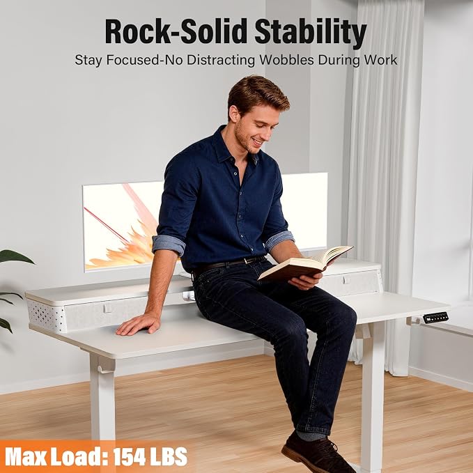 Kingant 48 x 24 Inch Electric Standing Desk - Image 6