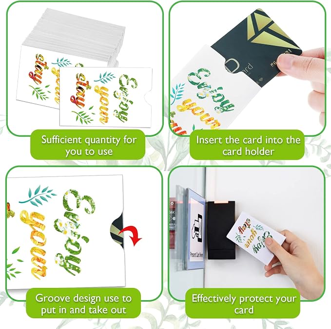 Geyee 500 Pcs Hotel Key Card Envelope Keycard Holder Sleeves Enjoy Your Stay - Image 3