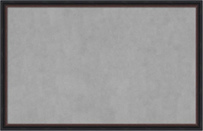 Amanti Art Black Framed Magnetic Board 22x34 Large Vision Board by AmantiArt